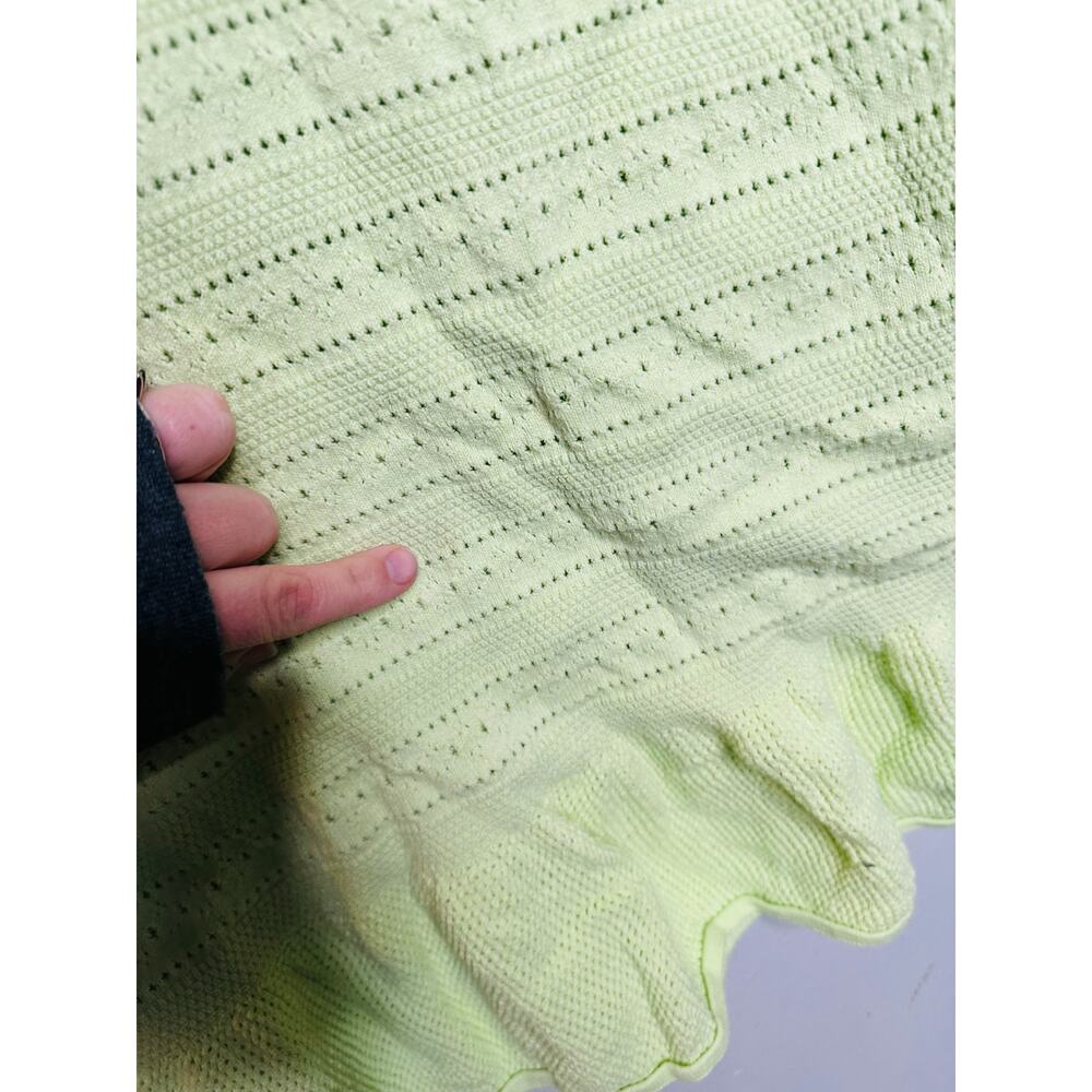 AMANDA UPRICHARD Green Cotton Crochet Beachy Lainey Midi Dress Size Medium - Picture 6 of 13